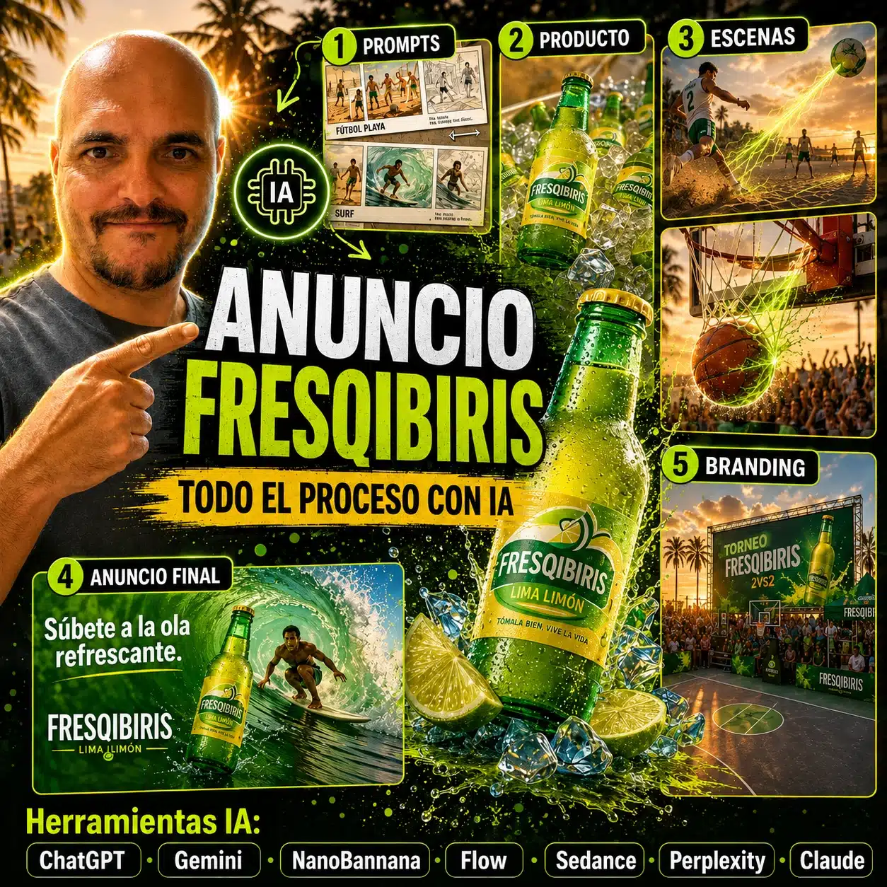 Anuncio de Fresqibiris creado con inteligencia artificial