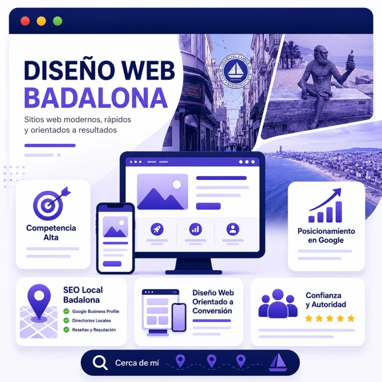 Diseño web en Badalona con SEO local y posicionamiento en Google para negocios y empresas de la ciudad